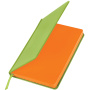 Ежедневник недатированный А5 138х213 мм BRAUBERG "Rainbow" под кожу, 136 л., зеленый, 111669 - Ежедневники с покрытием "под кожу и ткань"