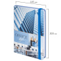 Ежедневник недатированный с резинкой А5 (145х203 мм), BRAUBERG, твердый, 128 л., "Офис", 114554 - Ежедневники с твердой обложкой