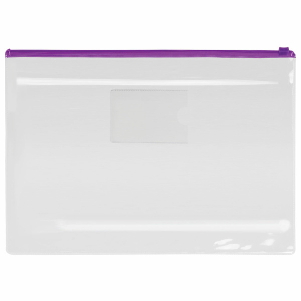 Папка-конверт на молнии А4 (335х238 мм), ассорти, 0,12 мм, ЮНЛАНДИЯ, 229550 - Папки-конверты на молнии