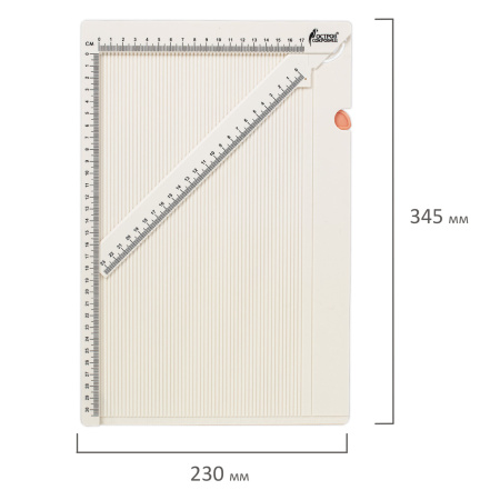Доска для биговки многофункциональная СРЕДНЯЯ 34,3х22,9 см, ОСТРОВ СОКРОВИЩ, 662777 - Доски для биговки, создания конвертов и открыток