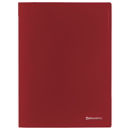 Папка с металлическим скоросшивателем BRAUBERG стандарт, красная, до 100 листов, 0,6 мм, 221632 - Папки с пружинным и пластиковым скоросшивателем