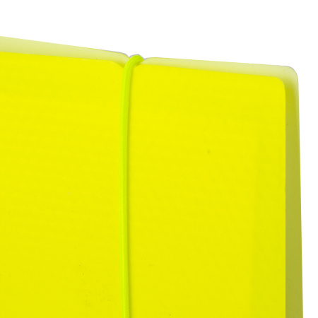 Тетрадь на кольцах А5 175х220 мм, 120 л., пластик, клетка, с резинкой, BRAUBERG, желтая, 403570 - Тетради на кольцах и сменные блоки к ним