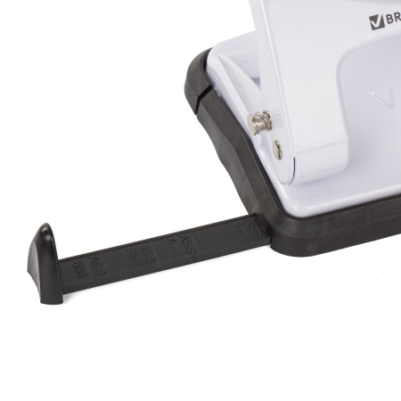 Дырокол металлический BRAUBERG "PN-150M", до 35 листов, белый, 227790 - Дыроколы настольные