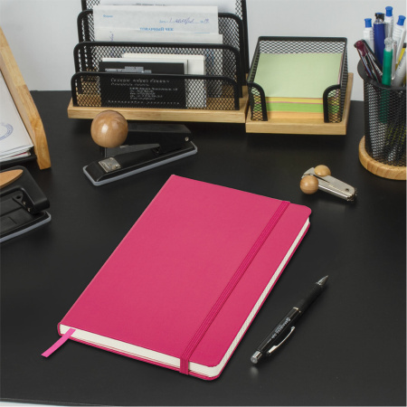 Блокнот-скетчбук А5 (130х210 мм), BRAUBERG ULTRA, балакрон, 80 г/м2, 96 л., без линовки, розовый, 113051 - Бизнес-блокноты и бизнес-тетради