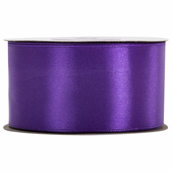 Лента атласная ширина 38 мм, длина 23 м, фиолетовая, BRAUBERG, 591518 - Ленты для декора, рукоделия и упаковки подарков