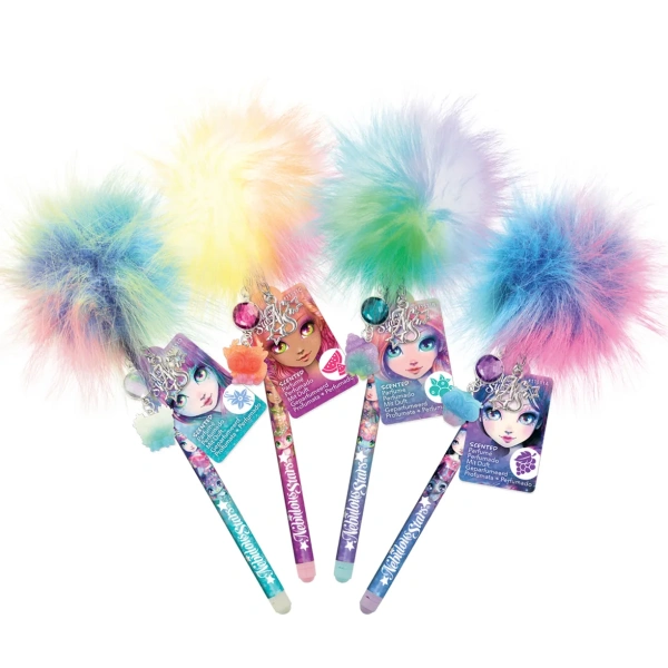 Серия: Hazelia. Ароматизированная ручка с меховым помпоном и подвеской - Ручки