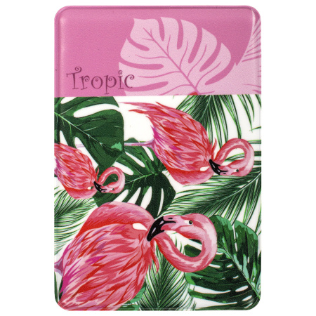 Обложка-карман для проездных документов, карт, пропусков "Tropic", 100х65 мм, ПВХ, фотопечать ассорти, STAFF, 237595 - Обложки для документов