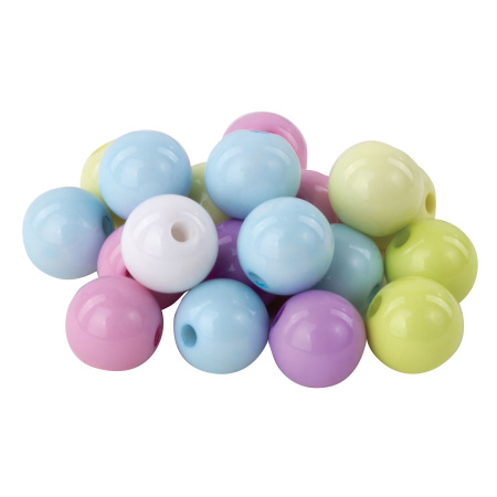 Бусины для творчества "Микс №3", 10-13 мм, 30 грамм, 6 цветов, пастель, ОСТРОВ СОКРОВИЩ, 661255 - Бусины для творчества