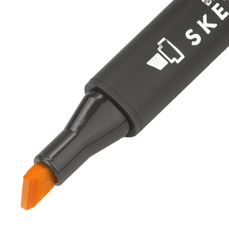 Маркер для скетчинга двусторонний 1 мм - 6 мм BRAUBERG ART CLASSIC, СВЕТЛО-ОРАНЖЕВЫЙ (Y416), 151857 - Скетчмаркеры поштучно