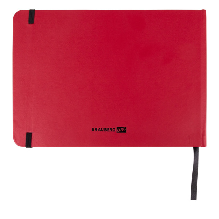 Скетчбук для акварели, 200 г/м2, 148х210 мм, среднее зерно, 40 л., КОЖЗАМ, резинка, BRAUBERG ART PREMIERE, 113265 - Альбомы и бумага для акварели и масла