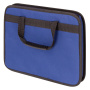 Папка на молнии с ручками STAFF "EVERYDAY", А4, твердые стенки, ткань, синяя, 228345 - Папки-сумки с ручками