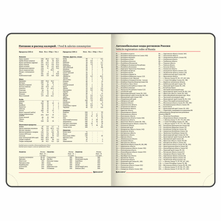 Ежедневник недатированный А5 (138х213 мм), BRAUBERG VISTA, под кожу, гибкий, 136 л., "Noir", 112009 - Ежедневники с покрытием "под кожу и ткань"