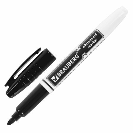 Маркеры стираемые для белой доски НАБОР 4 ЦВЕТА, BRAUBERG, 4 мм, эргономичный корпус, 150850 - Маркеры для досок