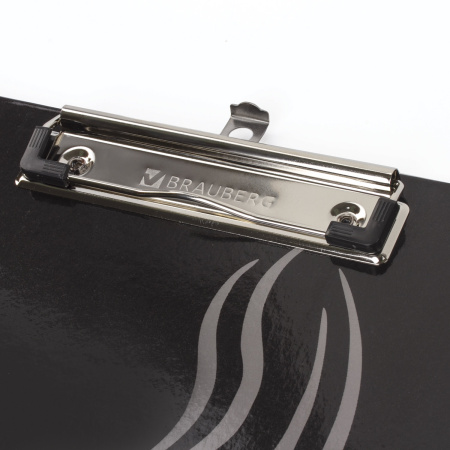 Доска-планшет BRAUBERG "Black Jack" с прижимом А4 (226х315 мм), картон/ламинированная бумага, ЧЕРНАЯ, 232236 - Планшеты и клипборды