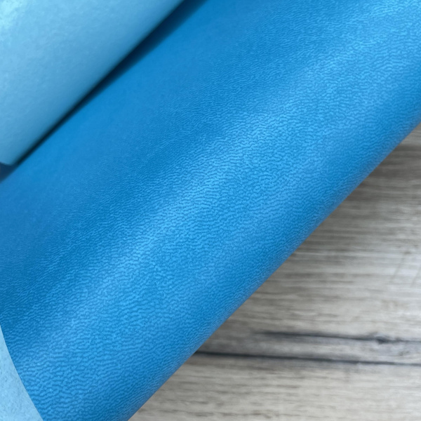 Переплетный кожзам (Италия) матовый, цвет морская волна, отрез 50*70 см - Кожзам и экокожа