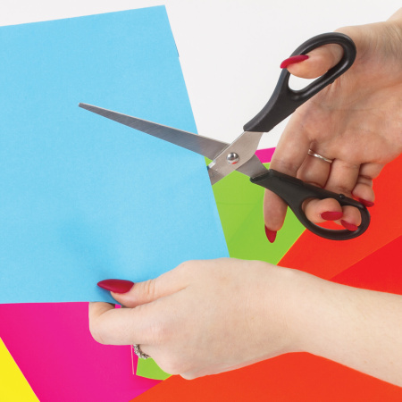 Ножницы ОФИСМАГ "Standard" 190 мм, классической формы, черные, 237100 - Ножницы универсальные