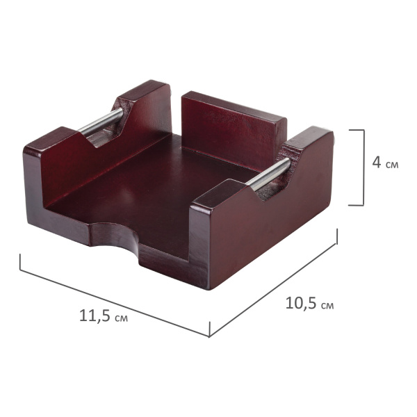 Набор настольный GALANT "Wood&Metal", 5 предметов, красное дерево и никелированный металл, 230873 - Настольные наборы и аксессуары из дерева