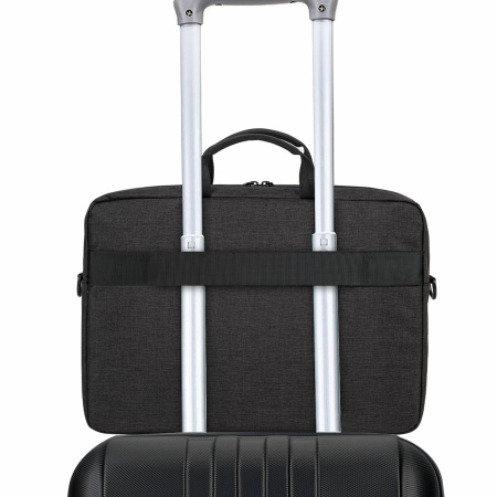 Сумка-портфель BRAUBERG "Pragmatic" с отделением для ноутбука 15-16", серо-черная, 30х42х8 см, 270827 - Сумки деловые с отделением для ноутбука и планшета