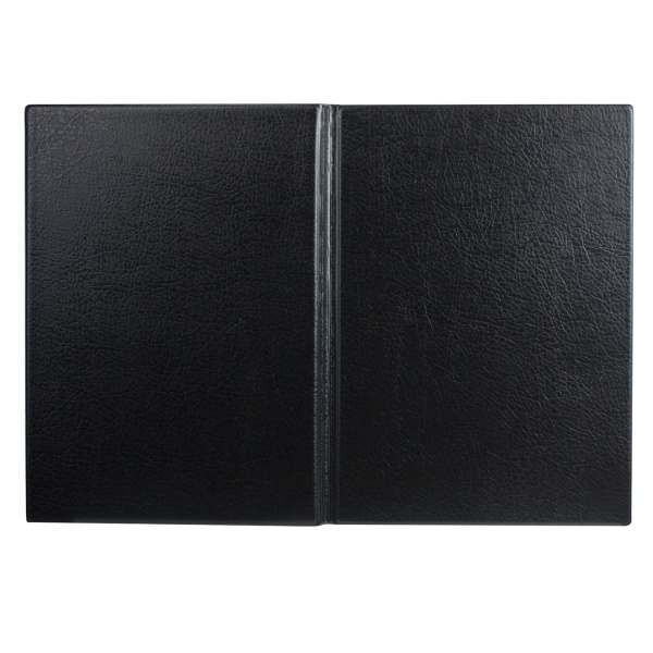 Папка адресная ПВХ "НА ПОДПИСЬ", формат А4, увеличенная вместимость до 100 листов, черная, "ДПС", 2032.Н-107 - Папки адресные