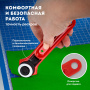 Нож раскройный роликовый 28 мм BRAUBERG, круглое лезвие, 238090 - Ножи специальные