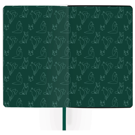 Ежедневник недатированный А5 (138х213 мм), BRAUBERG VISTA, под кожу, твердый, 136 л., "Thickets", 112028 - Ежедневники с покрытием "под кожу и ткань"