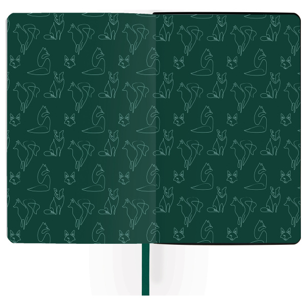 Ежедневник недатированный А5 (138х213 мм), BRAUBERG VISTA, под кожу, твердый, 136 л., "Thickets", 112028 - Ежедневники с покрытием "под кожу и ткань"