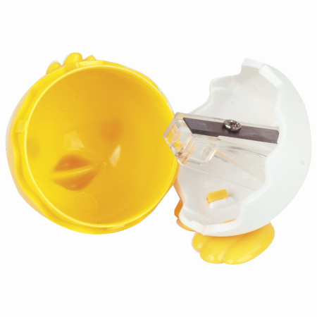 Точилка механическая ПИФАГОР "Цыпа", + ручная точилка, корпус ассорти, 228485 - Точилки механические