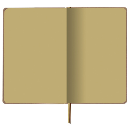 Блокнот А5 (140х200 мм), BRAUBERG "NEBRASKA", под кожу, 80 л., линия, бежевый, 113413 - Бизнес-блокноты и бизнес-тетради