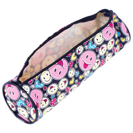 Пенал-тубус ПИФАГОР, мягкий, "SMILE", 20х7 см, 229268 - Пеналы мягкие