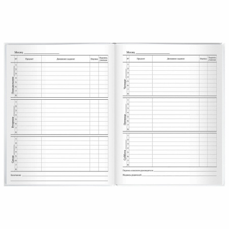 Дневник МП 1-11 класс 40 л., твердый, BRAUBERG, матовая ламинация, "Белый", 106641 - Дневники универсальные