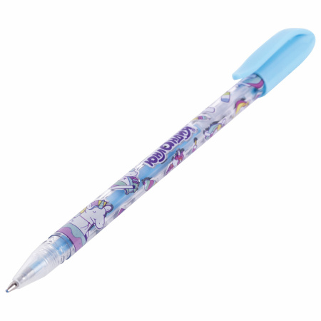 Ручки гелевые ЮНЛАНДИЯ, НАБОР 6 ЦВЕТОВ, ПАСТЕЛЬ, корпус с печатью, узел 0,7 мм, линия письма 0,5 мм, 142803 - Наборы гелевых ручек