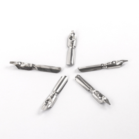 Перья плакатные ОСТРОВ СОКРОВИЩ, набор 5 шт., с держателем, блистер, 210672 - Перья плакатные