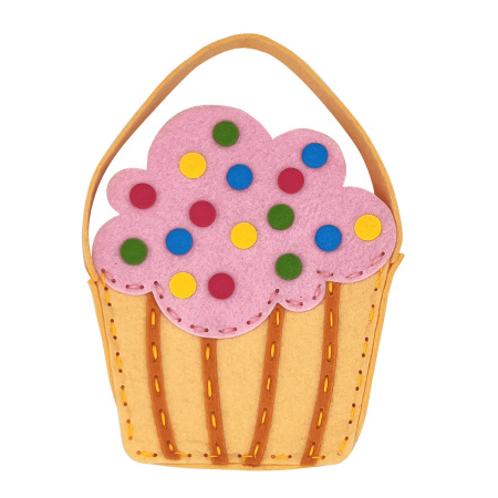 Набор для шитья сумочки из фетра "Кексик", ЮНЛАНДИЯ, 664495 - Наборы для рукоделия