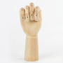 Манекен художественный BRAUBERG ART CLASSIC "РУКА", высота 30 см., мужская левая, дерево, 191296 - Манекены