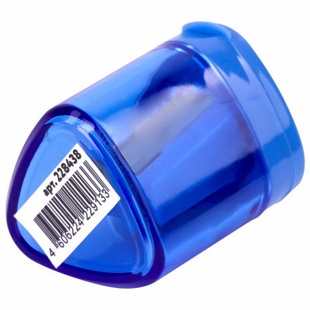 Точилка ЮНЛАНДИЯ "Трио", с контейнером, пластиковая, корпус ассорти, 228438 - Точилки ручные