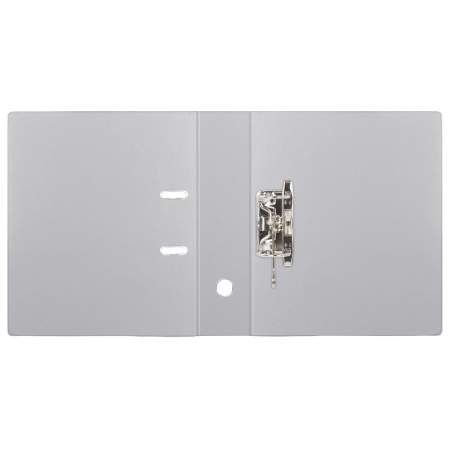 Папка-регистратор BRAUBERG с двухсторонним покрытием из ПВХ, 70 мм, серая, 222656 - Папки-регистраторы с арочным механизмом