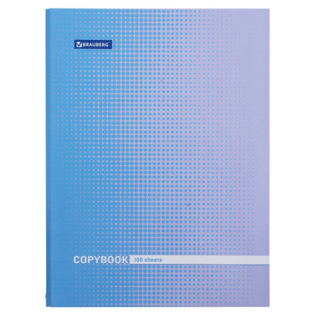 Тетрадь на кольцах БОЛЬШАЯ А4 (225х300 мм), 100 листов, твердый картон, клетка, BRAUBERG, Градиент, 403272 - Тетради на кольцах и сменные блоки к ним