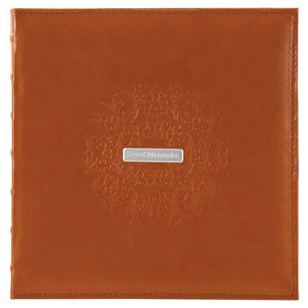 Фотоальбом BRAUBERG "Omega" на 500 фото 10х15 см, под гладкую кожу, коричневый, 391181 - Фотоальбомы