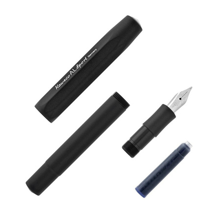 Ручка перьевая KAWECO AL Sport EF 0.5мм черный корпус - Перьевые ручки