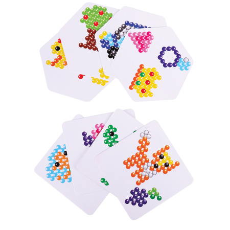 Аквамозаика 15 цветов, 1500 бусин, с трафаретами и инструментами, BRAUBERG KIDS, 664913 - Аквамозайка