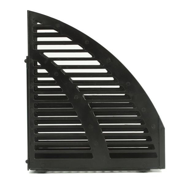 Лоток вертикальный для бумаг STAFF, 245х165х285 мм, 3 отделения, сетчатый, сборный, черный, 237293 - Лотки вертикальные (стойки-уголки)