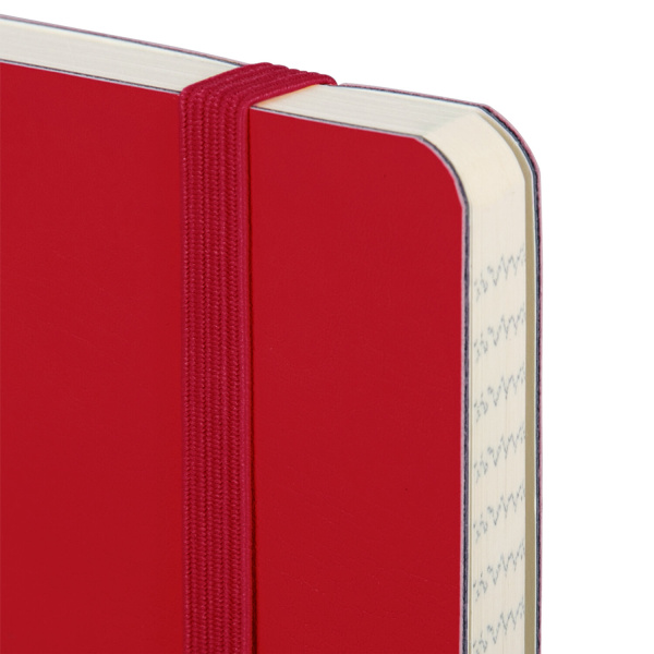 Блокнот А5 (148x218 мм), BRAUBERG "Metropolis Ultra", под кожу, 80 л., резинка, клетка, красный, 111018 - Бизнес-блокноты и бизнес-тетради