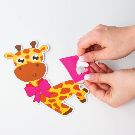 Набор для творчества "Аппликация из фетра", "Жираф", основа 20х15 см, ЮНЛАНДИЯ, 662385 - Создание аппликаций