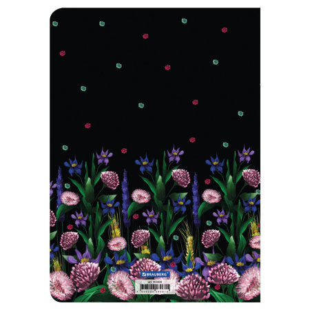 Тетрадь 60 л. в точку обложка SoftTouch, фольга, бежевая бумага 70 г/м2, сшивка, В5 (179х250 мм), FLORET, BRAUBERG, 403828 - Тетради более 60 листов