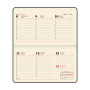 Еженедельник датированный 2024 МАЛЫЙ ФОРМАТ 95х155 мм А6, BRAUBERG "Imperial", под кожу, синий, 115042 - Еженедельники