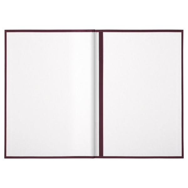 Папка адресная бумвинил с гербом России, формат А4, бордовая, индивидуальная упаковка, STAFF "Basic", 129576 - Папки адресные