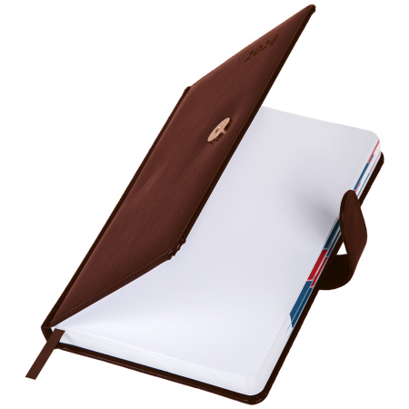 Ежедневник датированный 2024 А5 148х218 мм GALANT "Ritter", под кожу, коричневый, 114763 - Ежедневники с покрытием "под кожу и ткань"