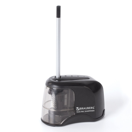 Точилка электрическая BRAUBERG "JET", питание от 4 батареек АА, спиралевидное лезвие, 228426 - Точилки электрические