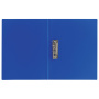 Папка с боковым металлическим прижимом BRAUBERG стандарт, синяя, до 100 листов, 0,6 мм, 221629 - Папки с прижимом