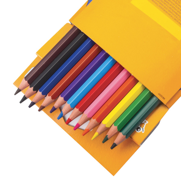 Карандаши цветные BIC "Kids ECOlutions Evolution", 12 ЦВЕТОВ, пластиковые, европодвес, 82902914 - Карандаши цветные